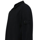 Stone Island Ghost Button Up Collar Polo Black - Boinclo - Outlet Sale Under Retail