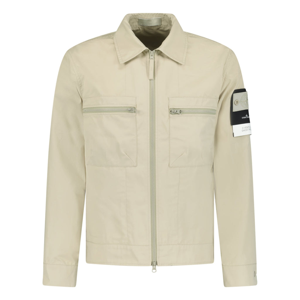 Stone Island O-Ventile Ghost Piece Jacket Beige - Boinclo ltd - Outlet Sale Under Retail