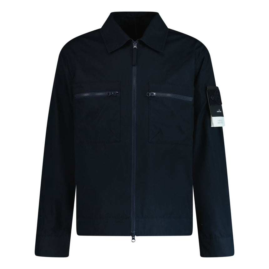 Stone Island O-Ventile Ghost Piece Jacket Navy - Outlet Sale 