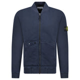 Stone Island Old Effect Zip - Up Sweatshirt Navy - Boinclo - Outlet Sale Under Retail
