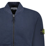 Stone Island Old Effect Zip - Up Sweatshirt Navy - Boinclo - Outlet Sale Under Retail