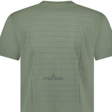 Stone Island Seasonal Quilting One Print Cotton T-Shirt Sage Green - Boinclo - Outlet Sale Under Retail