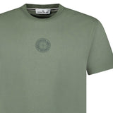 Stone Island Seasonal Quilting One Print Cotton T-Shirt Sage Green - Boinclo - Outlet Sale Under Retail