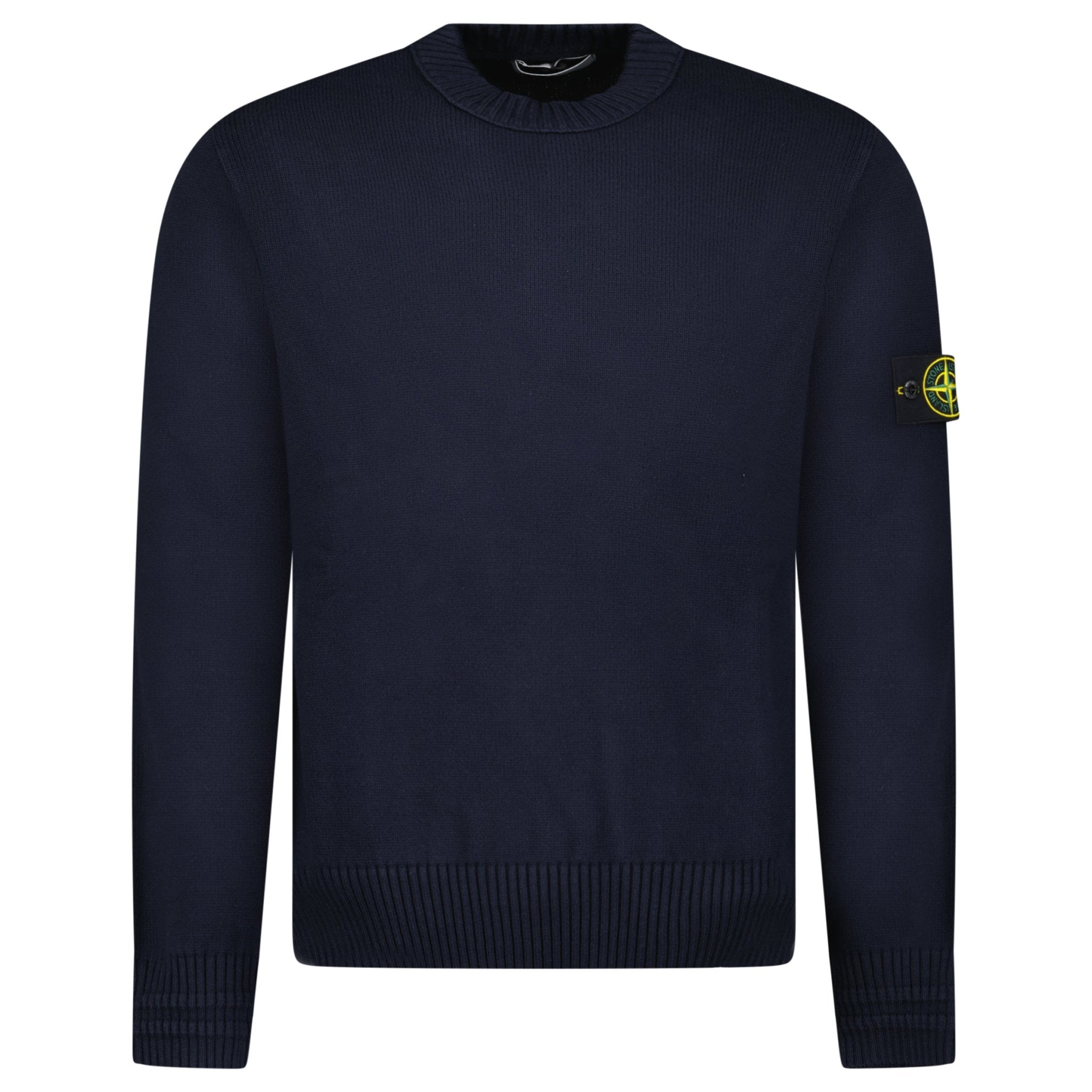 Color variation of Thick Knitted Compass-Badge Sweater in Navy Blue