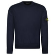 Stone Island Thick Knitted Compass - Badge Sweater in Navy Blue - Boinclo - Outlet Sale Under Retail