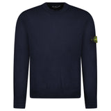 Stone Island Thick Knitted Compass - Badge Sweater in Navy Blue - Boinclo - Outlet Sale Under Retail
