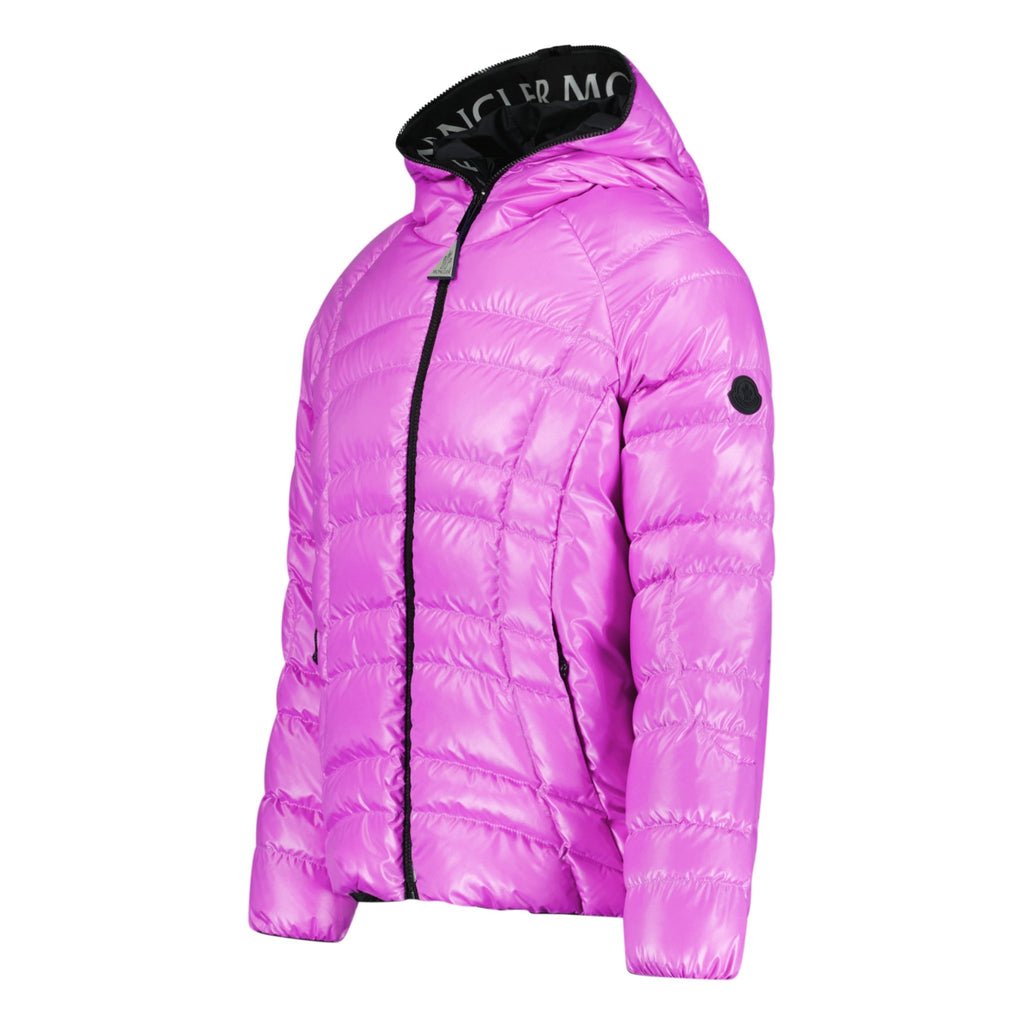 (Womens) Moncler 'Narlay' Hooded Down Jacket Pink - Boinclo ltd - Outlet Sale Under Retail