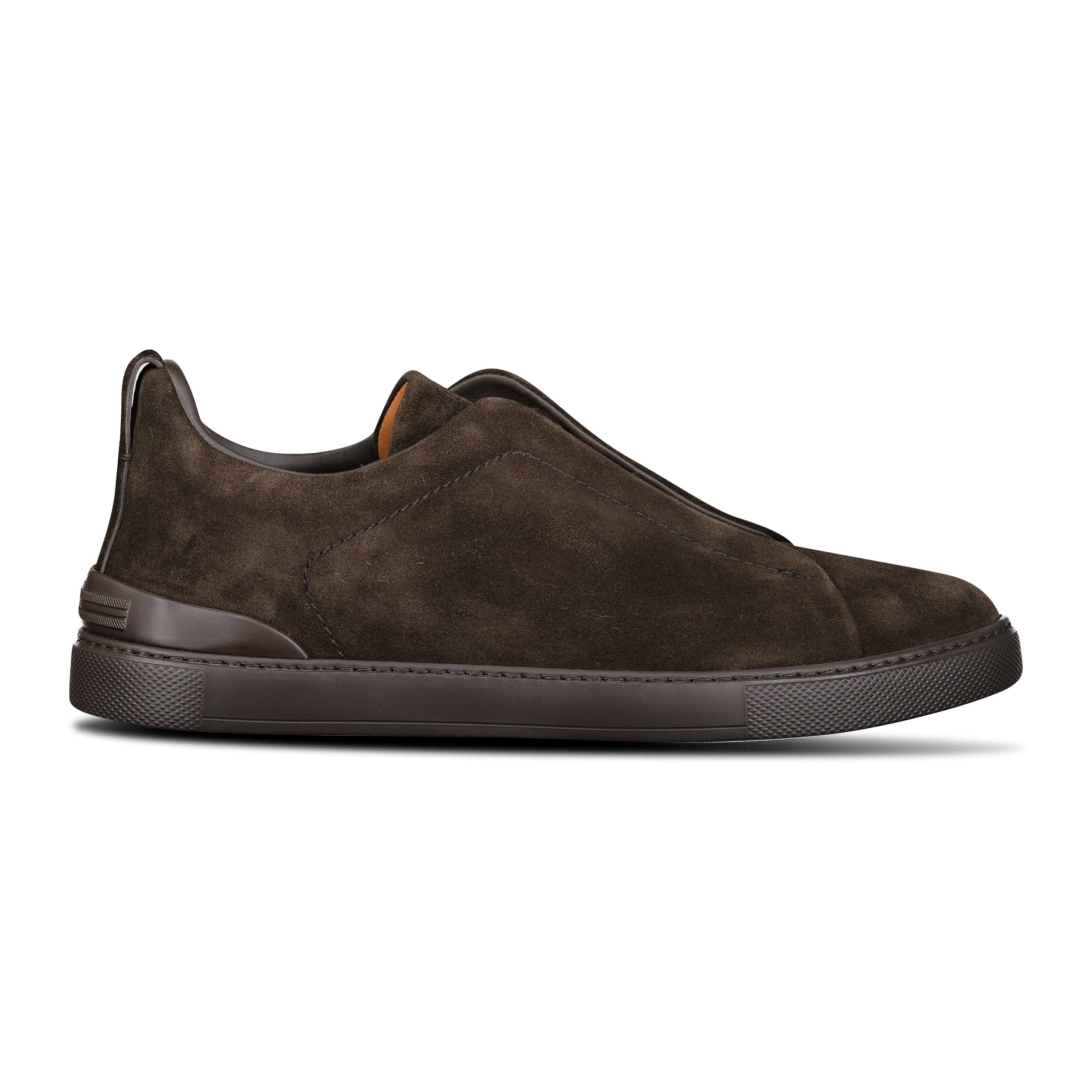 Color variation of Triple Stitch Trainers Dark Brown Suede