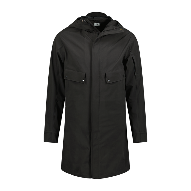 CP Company Front Pocket Softshell Arm Lens Jacket Black - Boinclo ltd - Outlet Sale Under Retail
