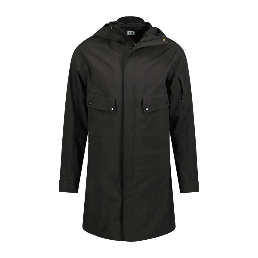 CP Company Front Pocket Softshell Arm Lens Jacket Black - Boinclo ltd - Outlet Sale Under Retail