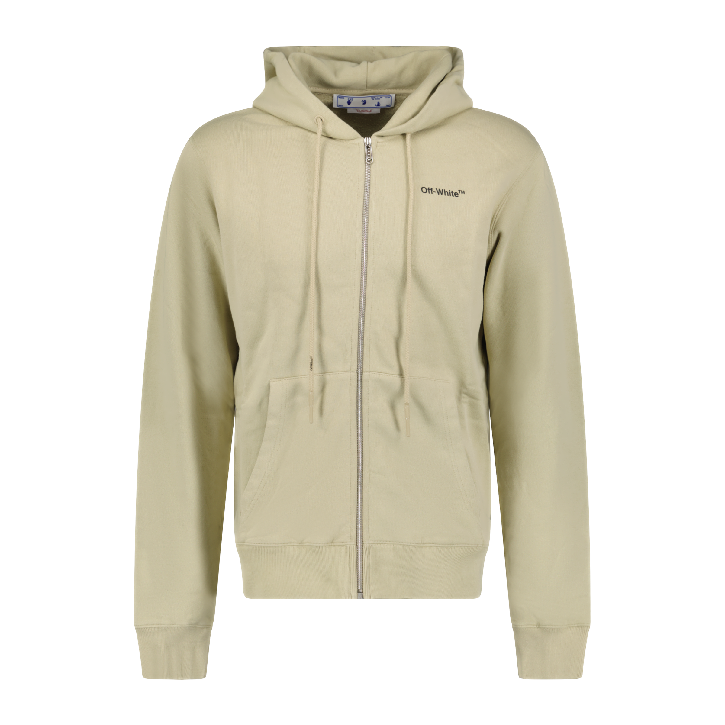 Off white beige hoodie sales