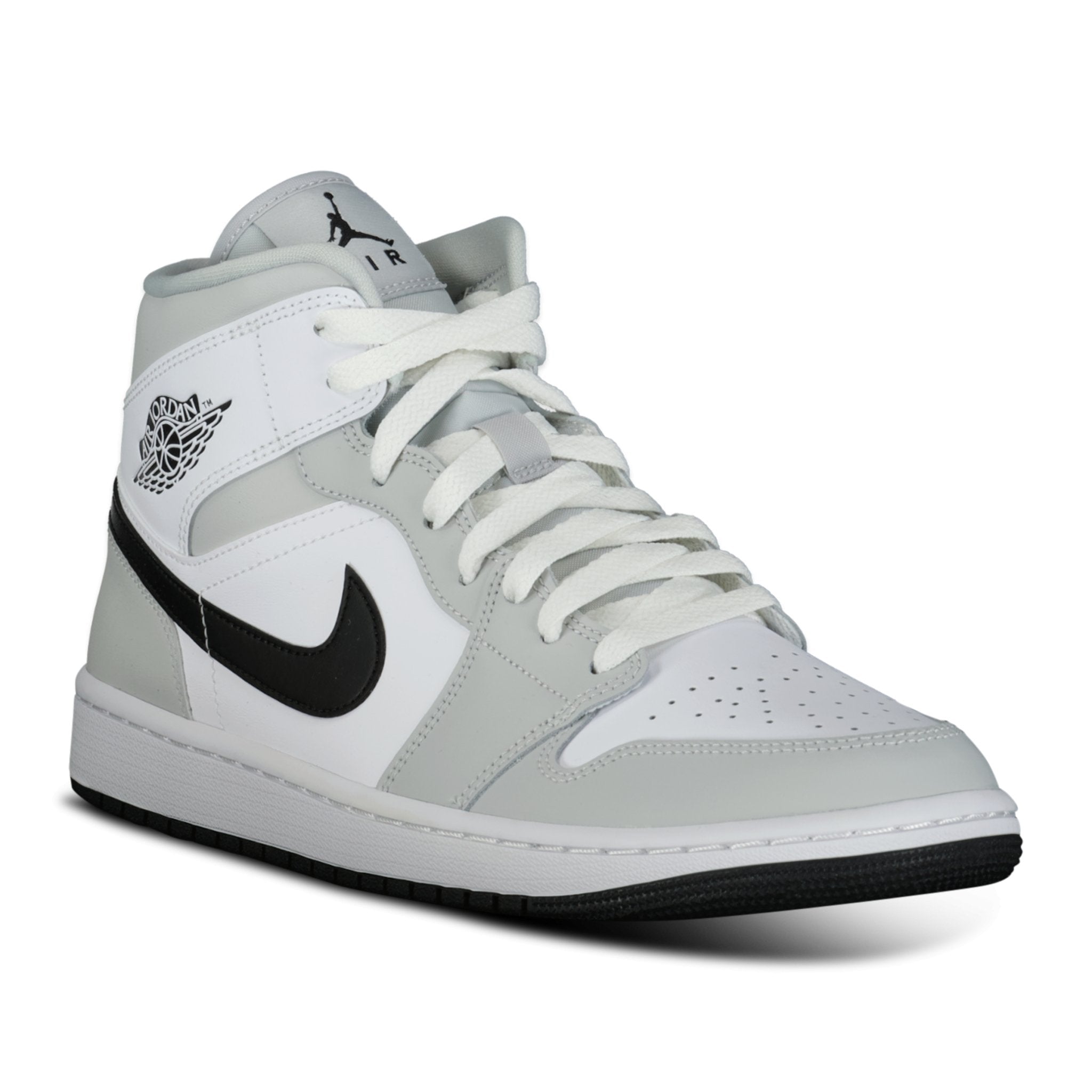 Air Jordan 1 Mid Light Smoke Grey Trainers, Boinclo ltd