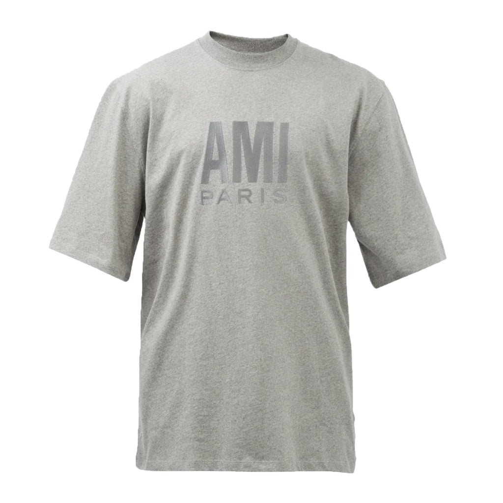 AMI Paris grey crew neck t-shirt - Boinclo ltd - Outlet Sale Under Retail