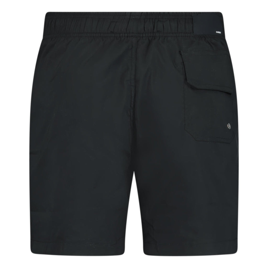 Amiri Staggered Logo-Print Drawstring Swim Shorts Black - Boinclo ltd - Outlet Sale Under Retail
