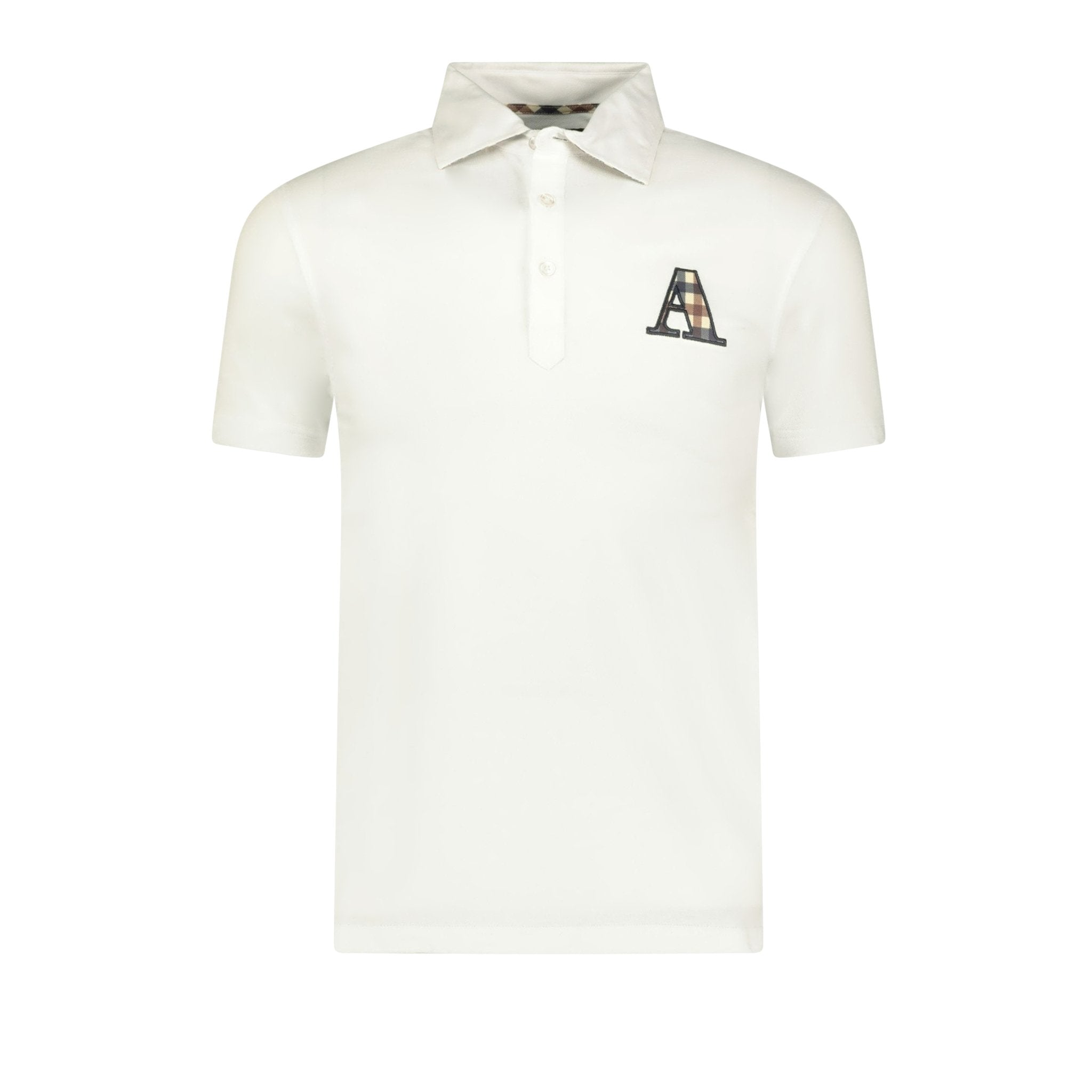 Aquascutum A Check Logo T-Shirt White