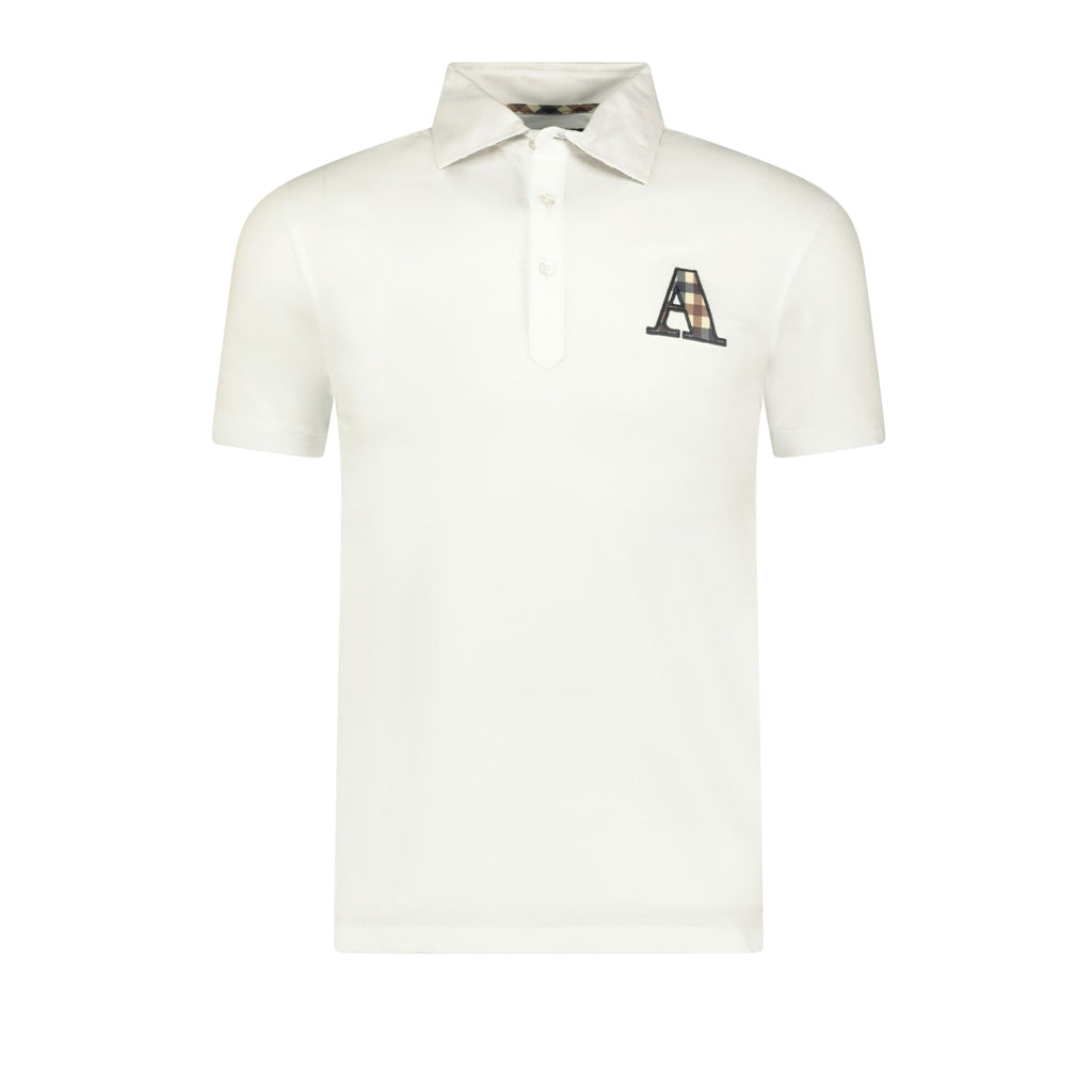 Aquascutum A Check Logo T-Shirt White - Boinclo ltd - Outlet Sale Under Retail