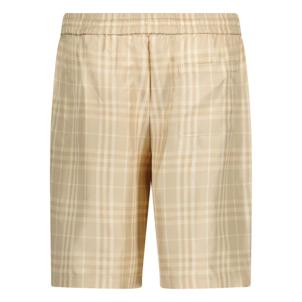 Burberry 'Bradeston' Silk Check Shorts Beige - Boinclo ltd - Outlet Sale Under Retail