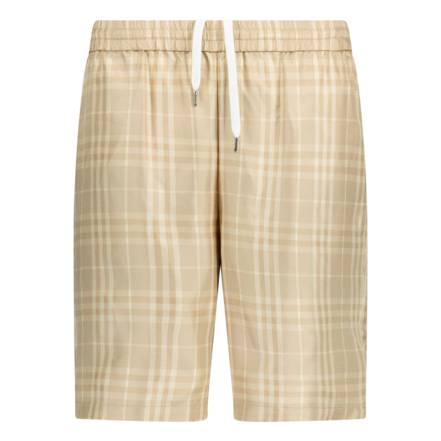 Burberry 'Bradeston' Silk Check Shorts Beige - Boinclo ltd - Outlet Sale Under Retail