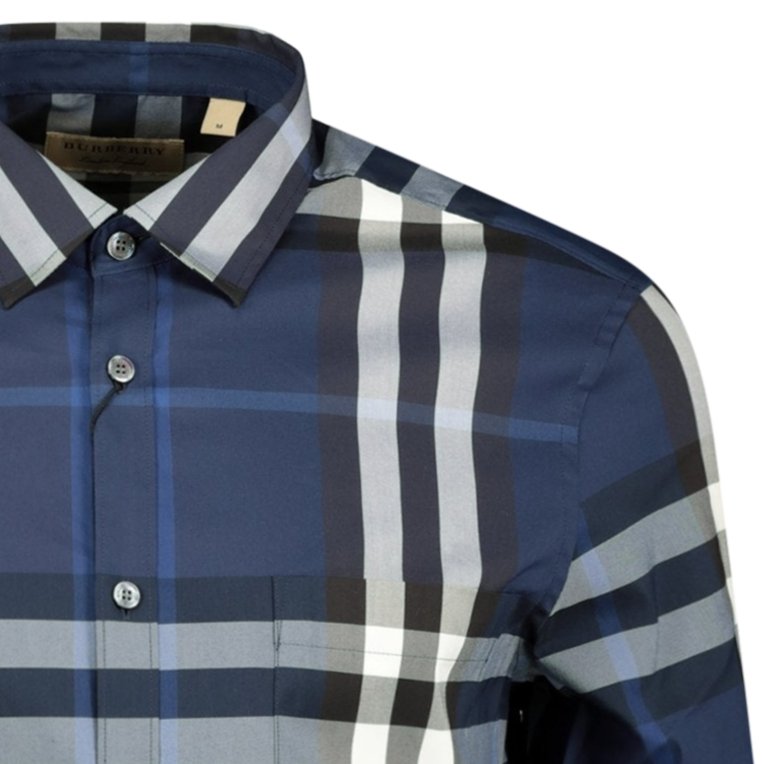 Burberry Classic Check Shirt Blue - Boinclo ltd - Outlet Sale Under Retail