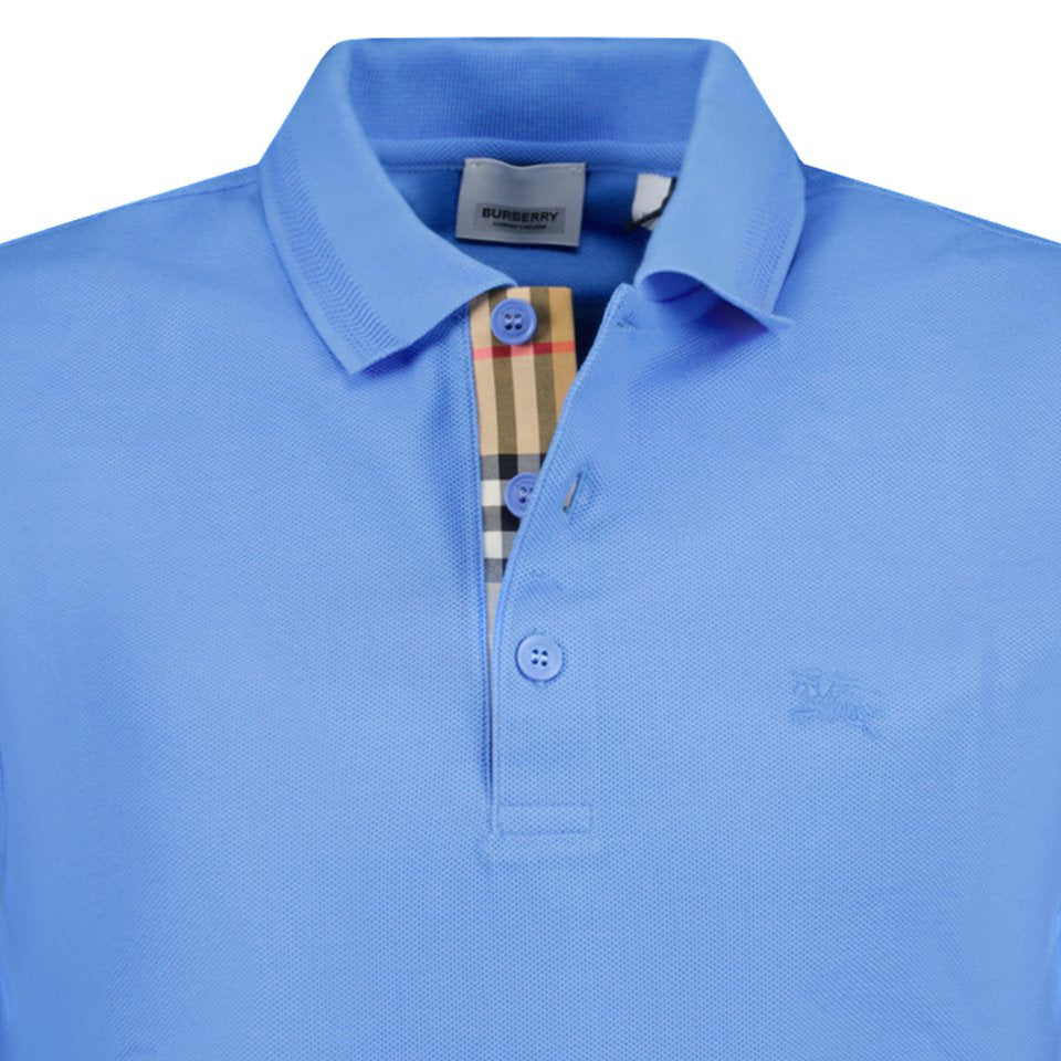 Burberry 'Eddie' Polo-Shirt Blue - Boinclo ltd - Outlet Sale Under Retail