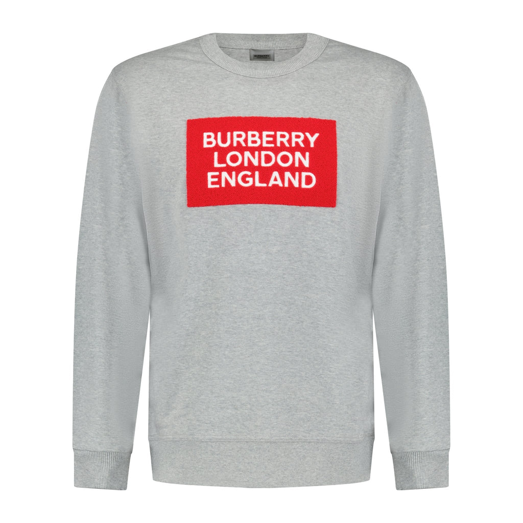 Burberry 'Fawson' Print Cotton Sweatshirt Grey - Boinclo ltd - Outlet Sale Under Retail