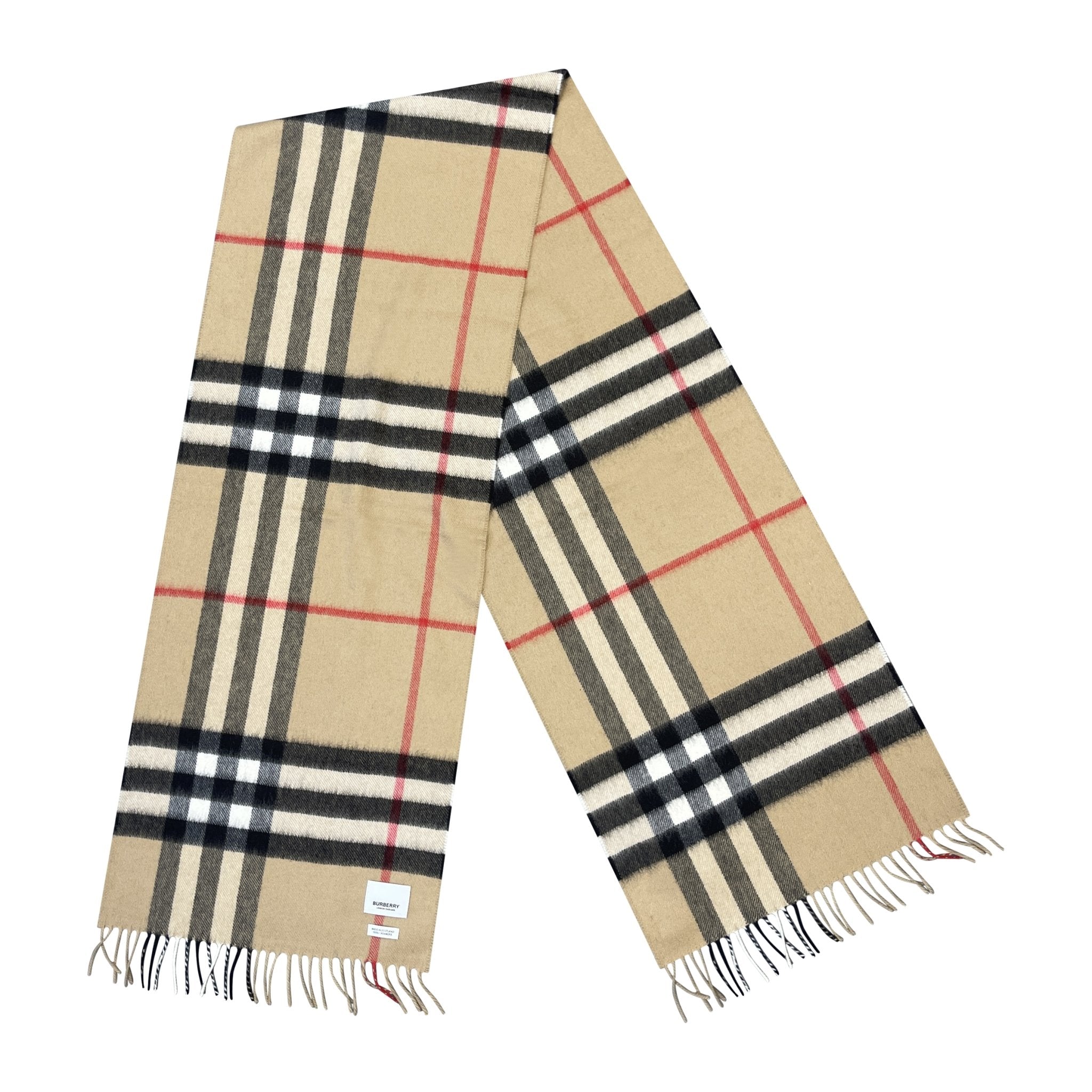 burberry big check scarf
