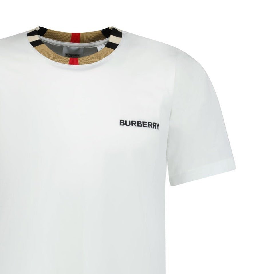 Burberry 'Jayson' Check T-Shirt White - Boinclo ltd - Outlet Sale Under Retail