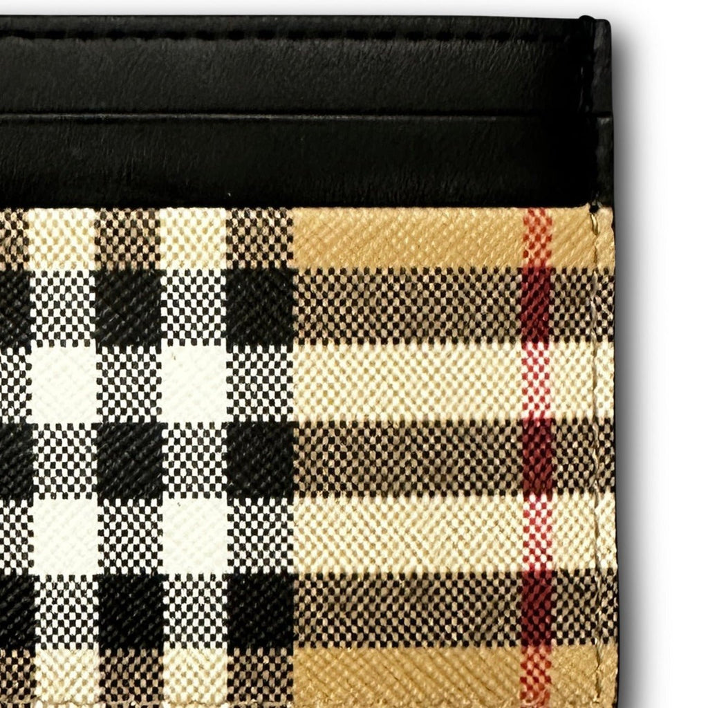 Burberry Leather Classic Check Card Holder - Boinclo ltd - Outlet Sale Under Retail