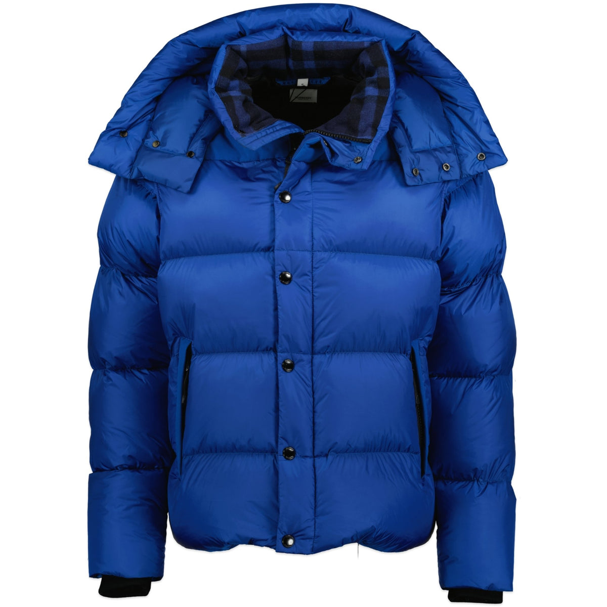 Burberry 'Leeds' Detachable Sleeve Hooded Down Jacket Midnight Blue ...