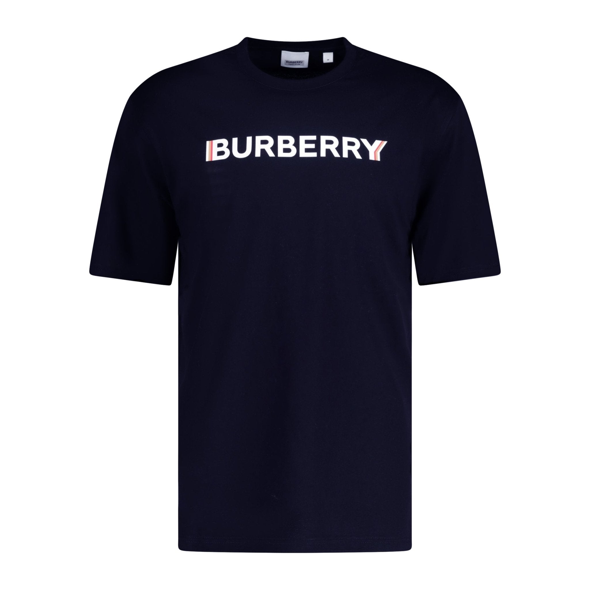 Burberry Logo Print T-Shirt Navy
