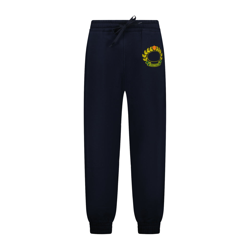 Burberry 'Oxted' Logo Cuffed Navy Sweat Pants - Boinclo ltd - Outlet Sale Under Retail