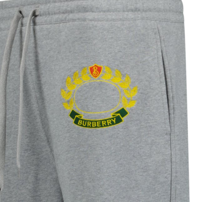 Burberry 'Oxted' Logo Cuffed Sweat Pants Grey - Boinclo ltd - Outlet Sale Under Retail