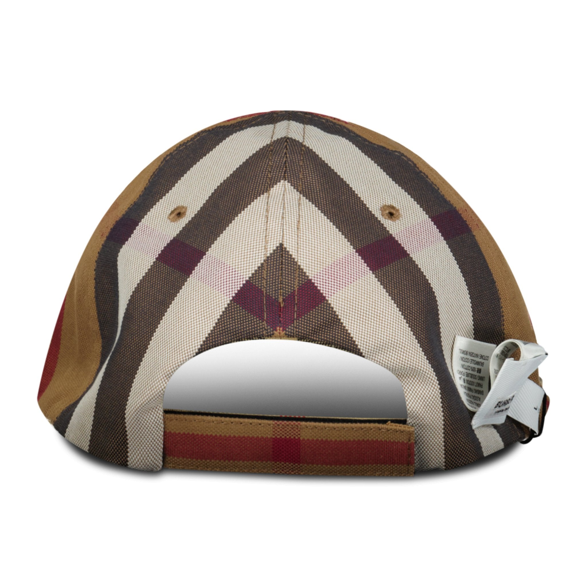Reversible Vintage Check Baseball Cap Beige