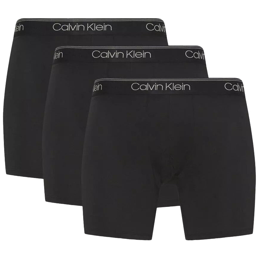 Calvin Klein Microfiber Stretch Boxers Black (3 Pack) - Boinclo ltd - Outlet Sale Under Retail