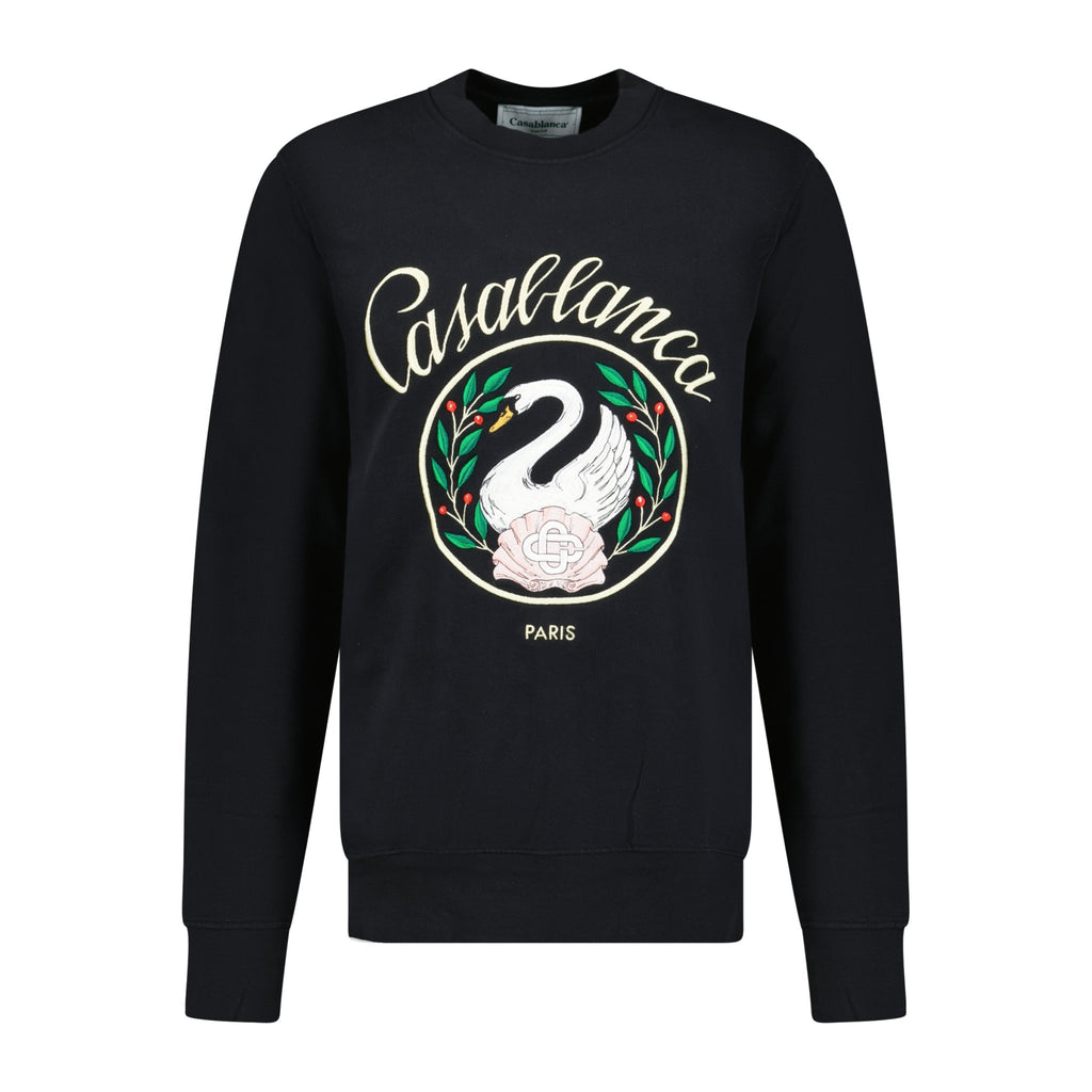 Casablanca 'De Cygne' Sweatshirt Black - Boinclo ltd - Outlet Sale Under Retail