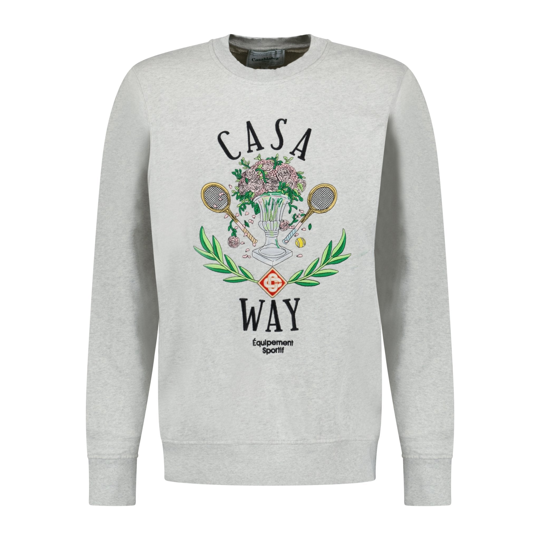 Casablanca Grey Crew Neck Sweatshirt