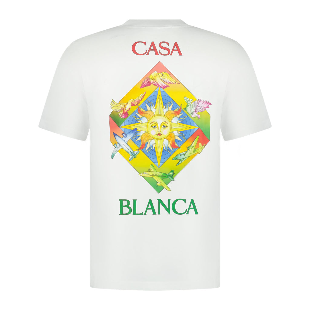 Casablanca 'Les Elements' T-Shirt White - Boinclo ltd - Outlet Sale Under Retail