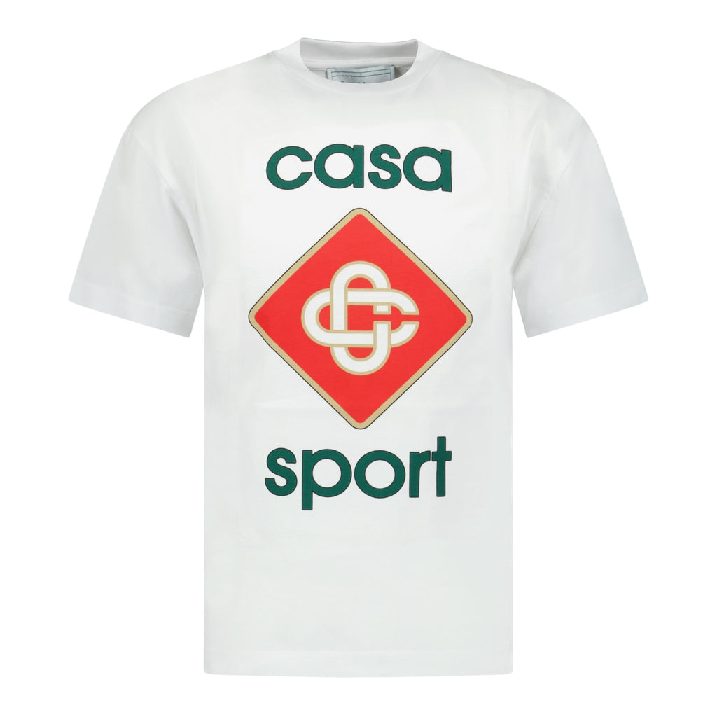 Casablanca 'Sport' Print T-Shirt White - Boinclo ltd - Outlet Sale Under Retail