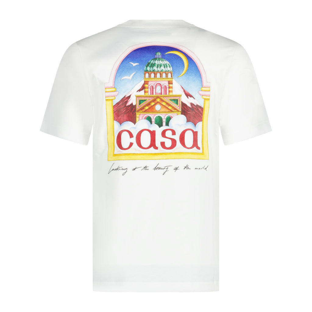 Casablanca 'Vue D'larche' T-Shirt White - Boinclo ltd - Outlet Sale Under Retail