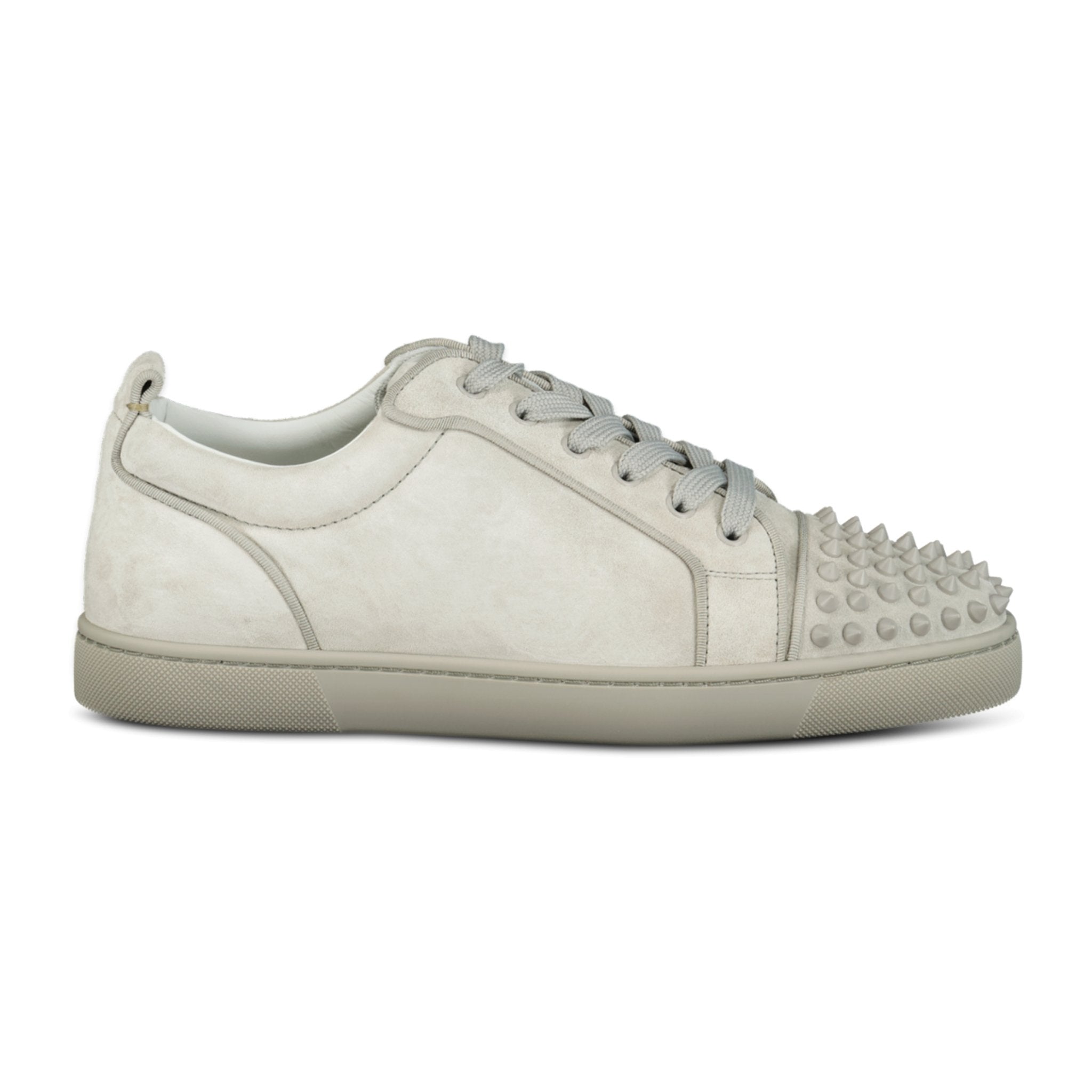 Christian Louboutin 'Junior Spikes' Orlato Sneakers Light Grey