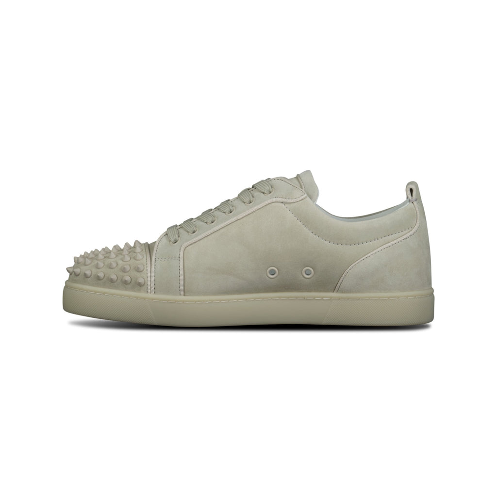Christian Louboutin 'Junior Spikes' Orlato Sneakers Light Grey / Cream
