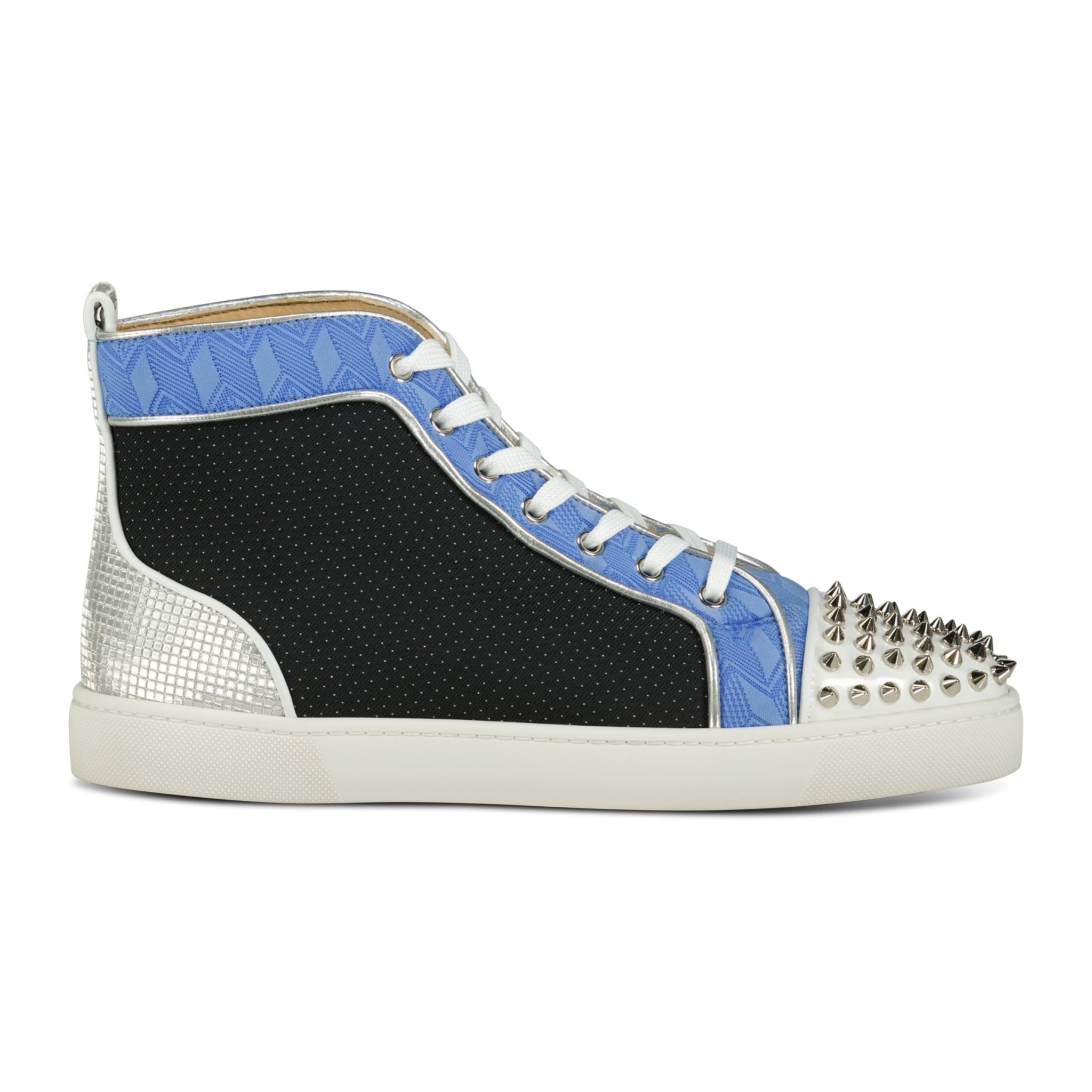 Christian Louboutin Lou Spikes Orlato Sneakers Mixed Blue - 9