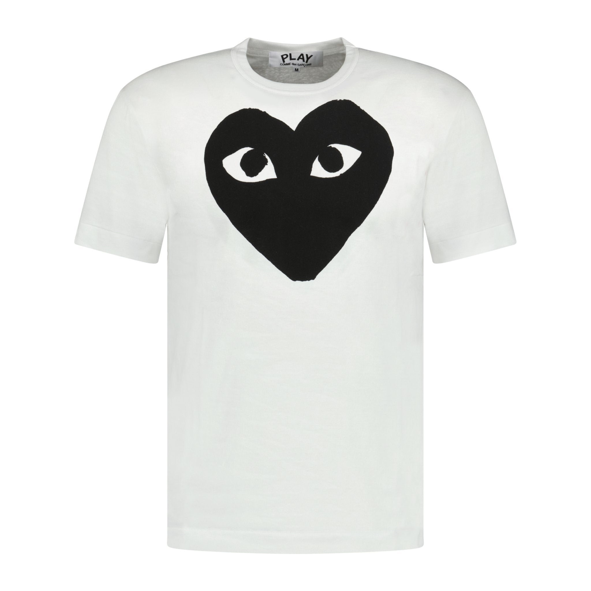 Comme Des Garcons Big Print Black Heart T-Shirt White