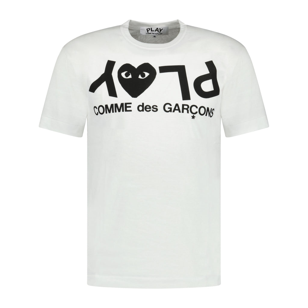 Comme Des Garcons Black Heart Logo T-Shirt White - Boinclo ltd - Outlet Sale Under Retail