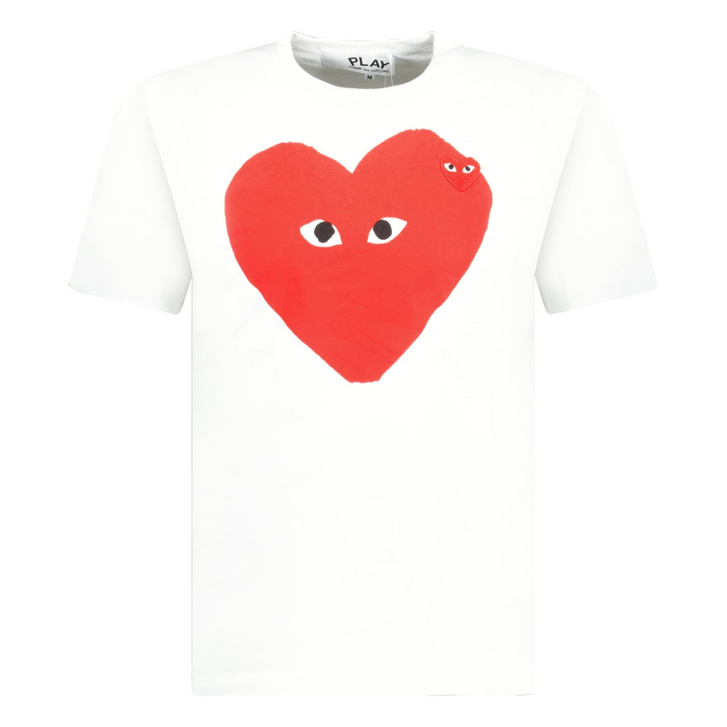 Comme Des Garcons Heart Logo T-Shirt White - Boinclo ltd - Outlet Sale Under Retail