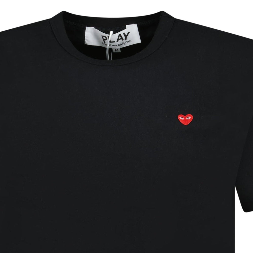 Comme Des Garcons Small Stitch Heart T-Shirt Black - Boinclo ltd - Outlet Sale Under Retail