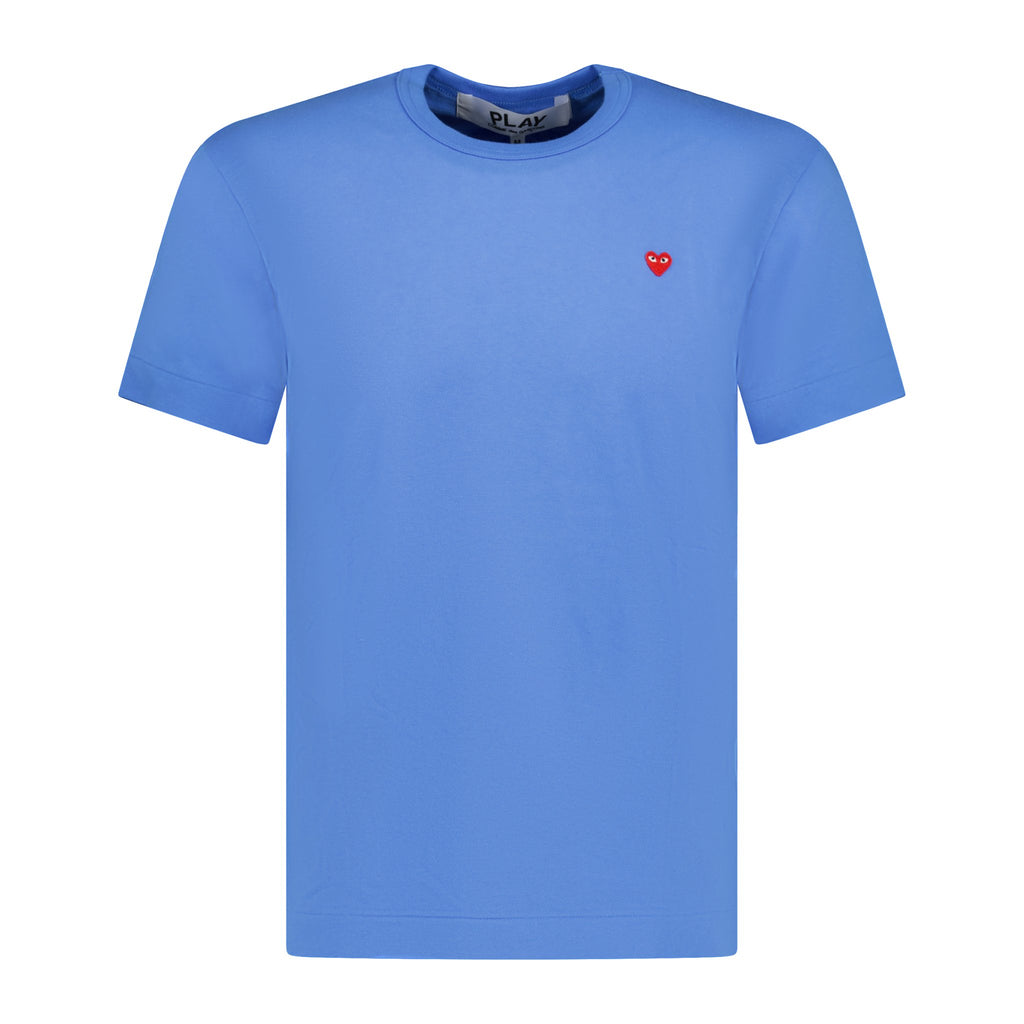 Comme Des Garcons Small Stitch Heart T-Shirt Blue - Boinclo ltd - Outlet Sale Under Retail