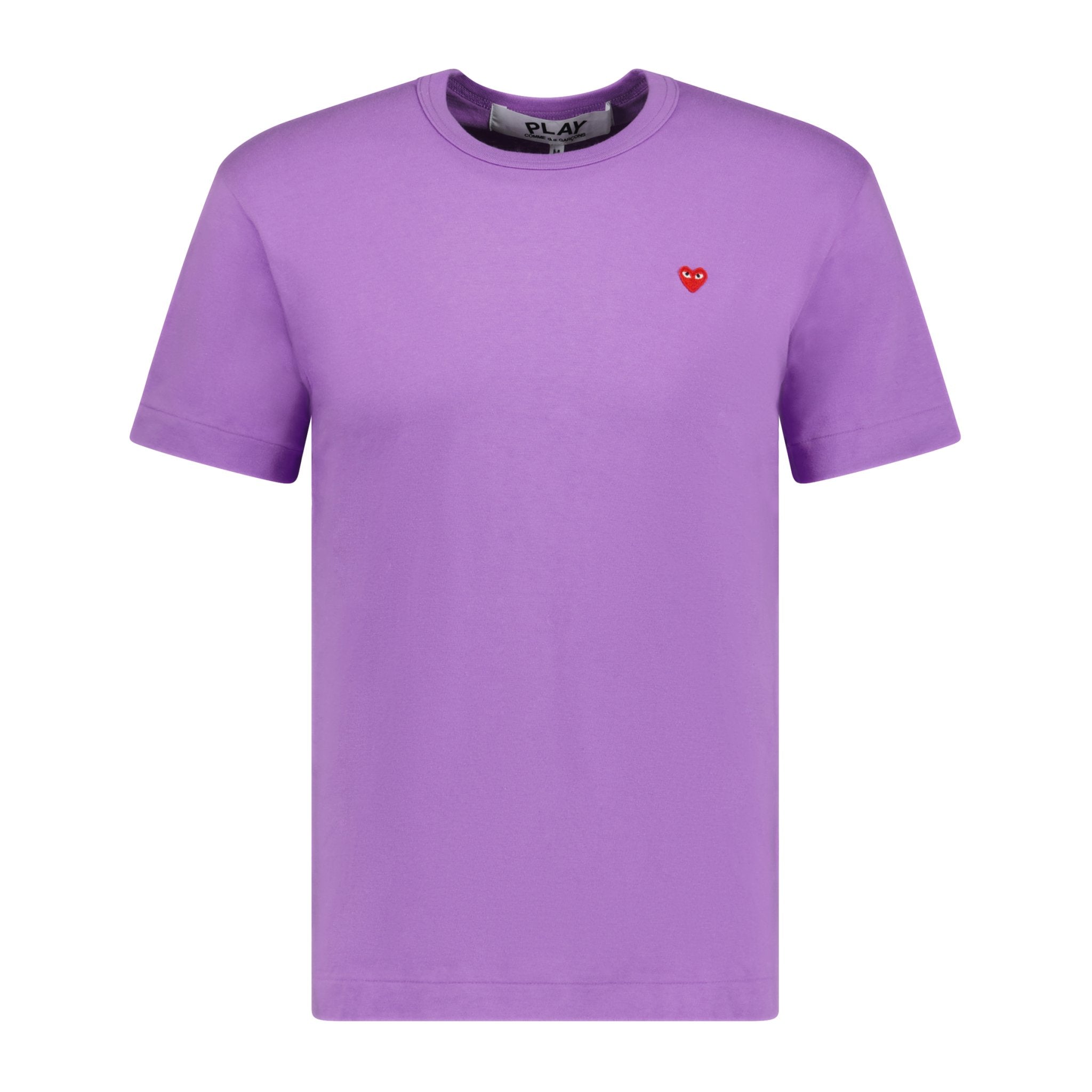 Comme Des Garcons Small Stitch Heart T-Shirt Purple