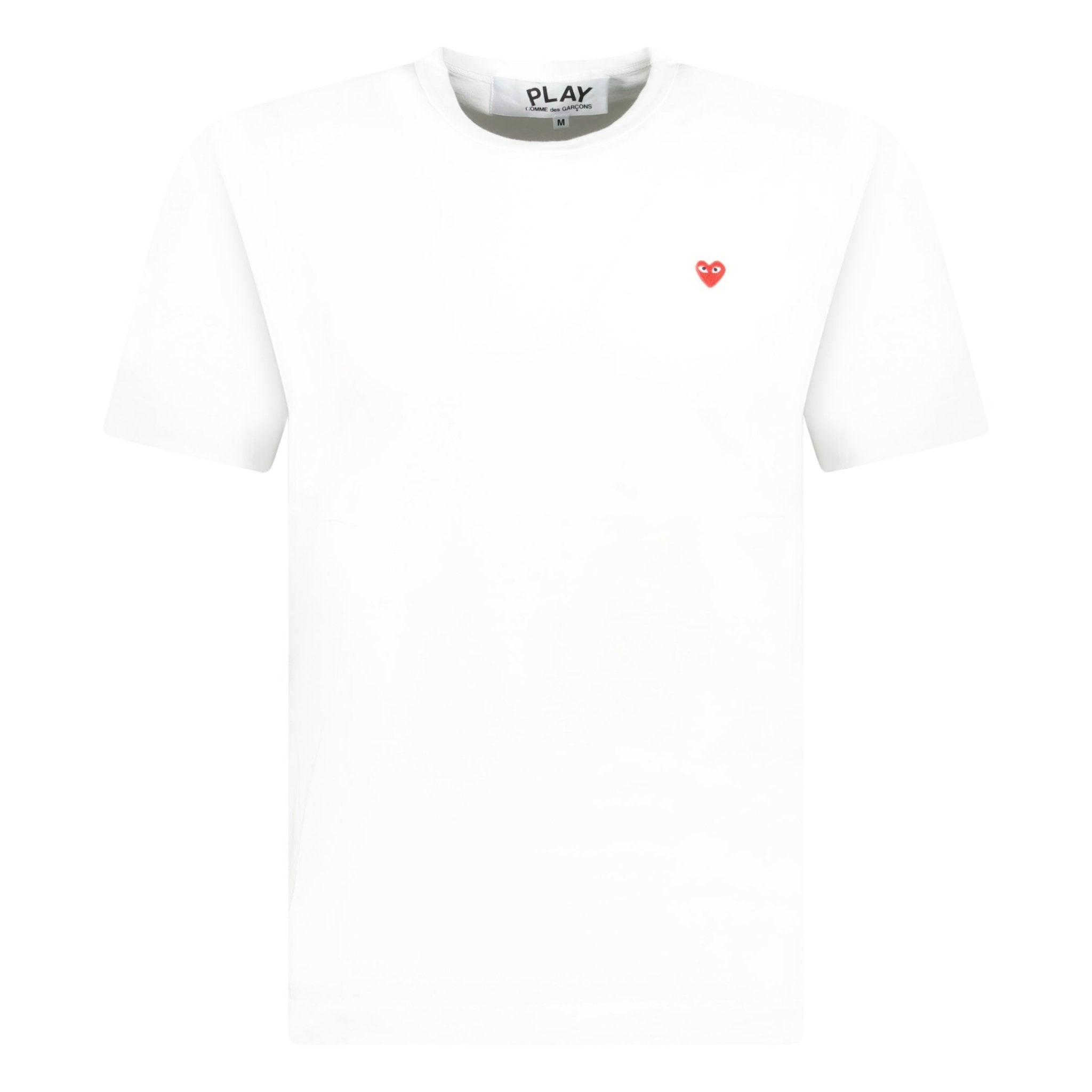 Comme Des Garcons Small Stitch Heart T-Shirt White