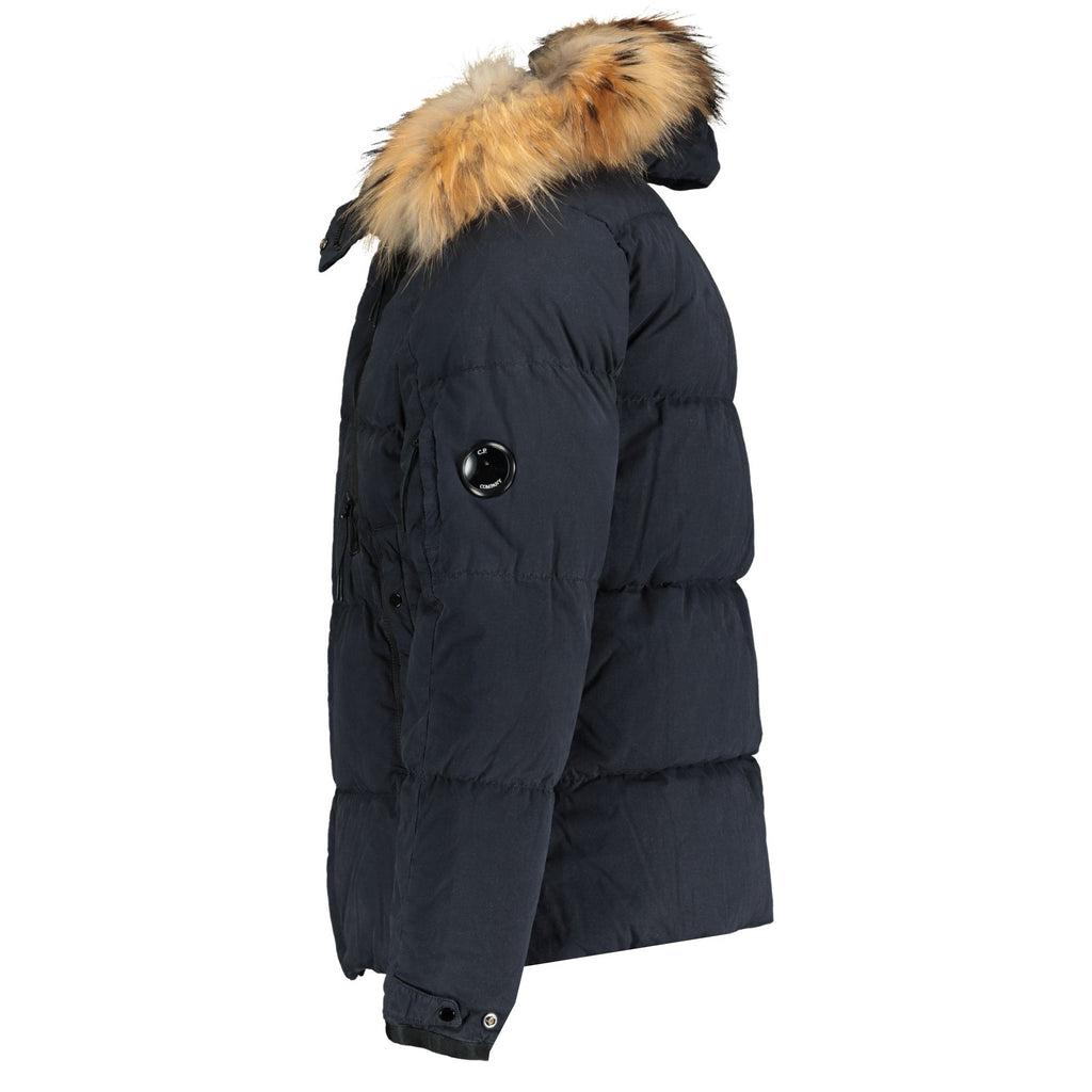 CP Company 50 Fili Lens Down Fur Parka Jacket Navy - Boinclo ltd - Outlet Sale Under Retail